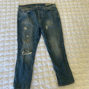 All Saints distressed denim in jacks place fuse kick